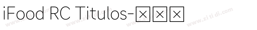 iFood RC Titulos字体转换